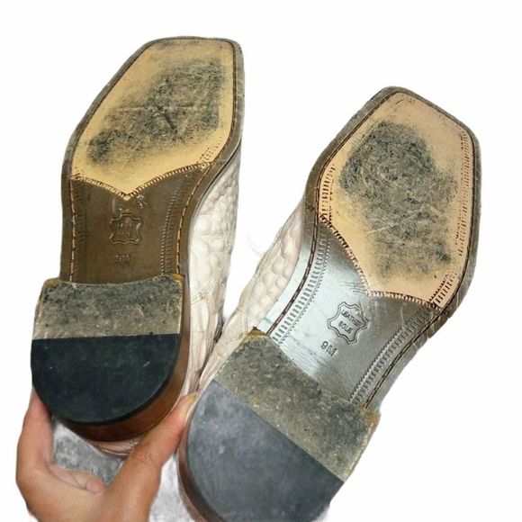 Mens GIORGIO BRUTINI Private Collection White Pink Loafers 9M Genuine Leather main image 6
